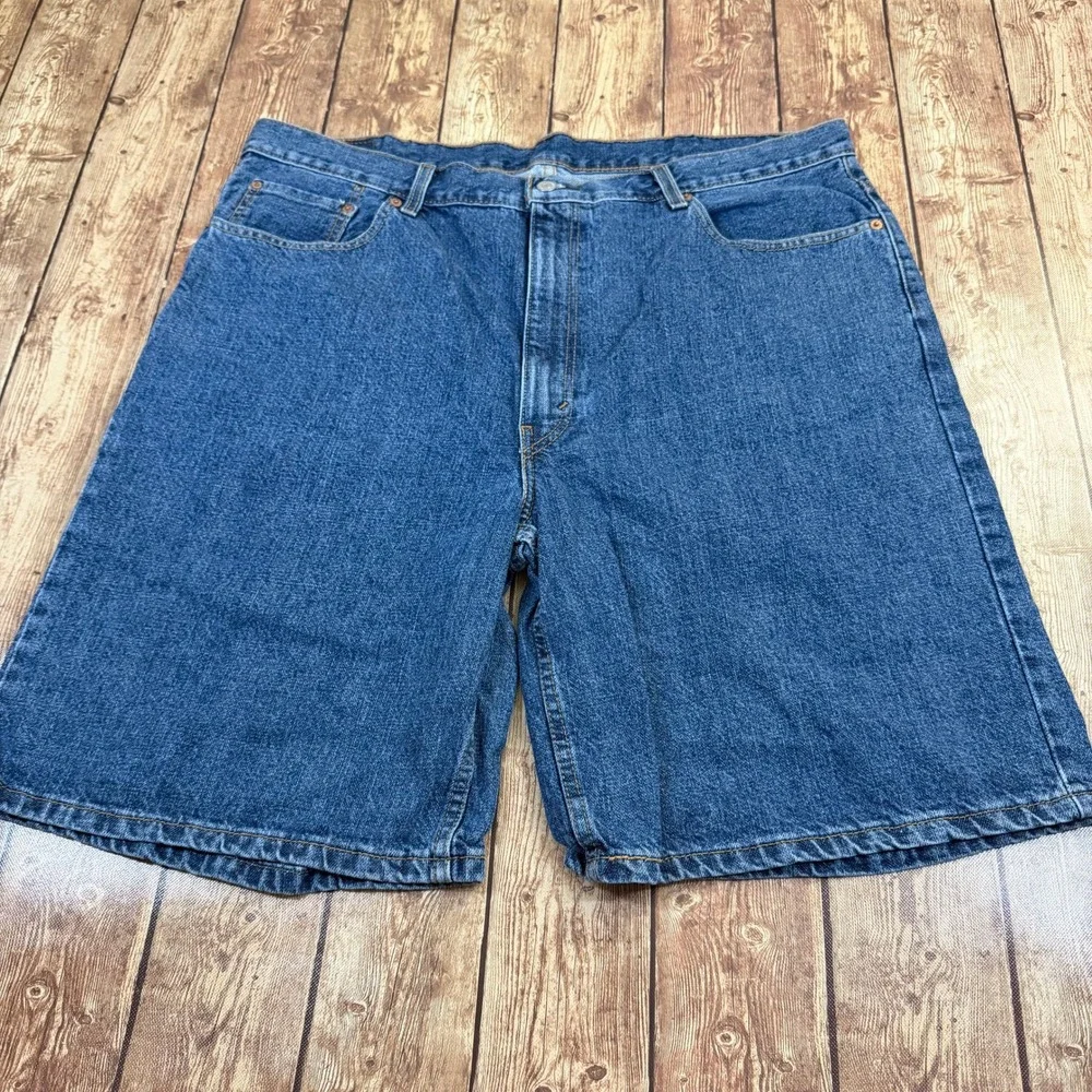 Levi 550 Relaxed Fit Denim Shorts Mens 42 Blue Five Pocket Cotton